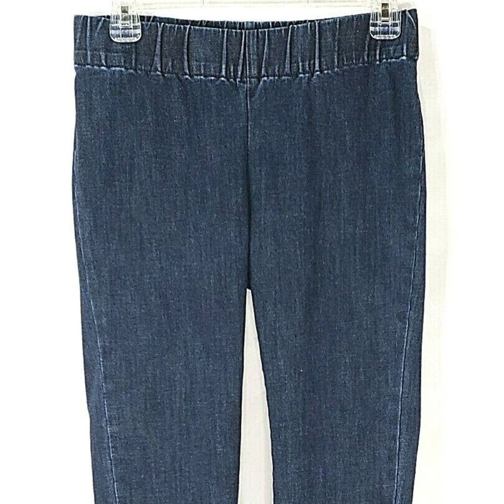 Soft Surroundings Denim Metro Crop Pants Capris sz Petite M